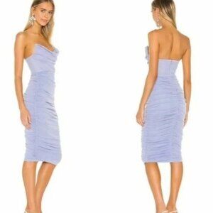 Michael Costello x REVOLVE REVOLVE India Midi Dress in Periwinkle SIZE M NWT